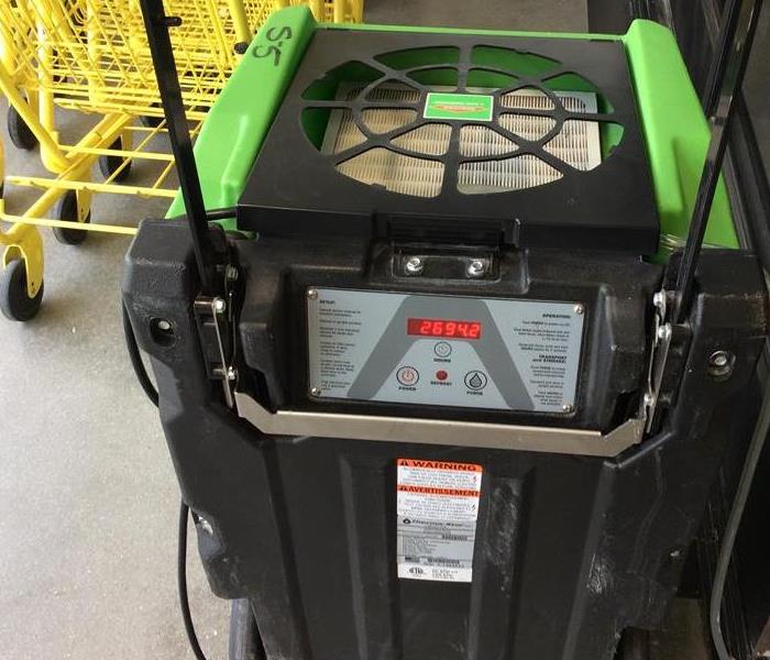 SERVPRO cleaning equipment in Dollar General 